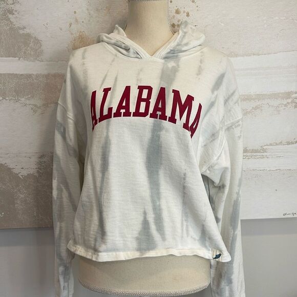 ALABAMA Roll Tide Tye-Dye Cropped hooded Sweatshirt - Picture 1 of 5
